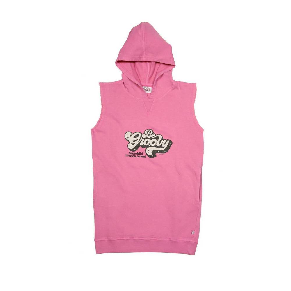 NEW SUNCHILD kid's sweatshirt dress in pink